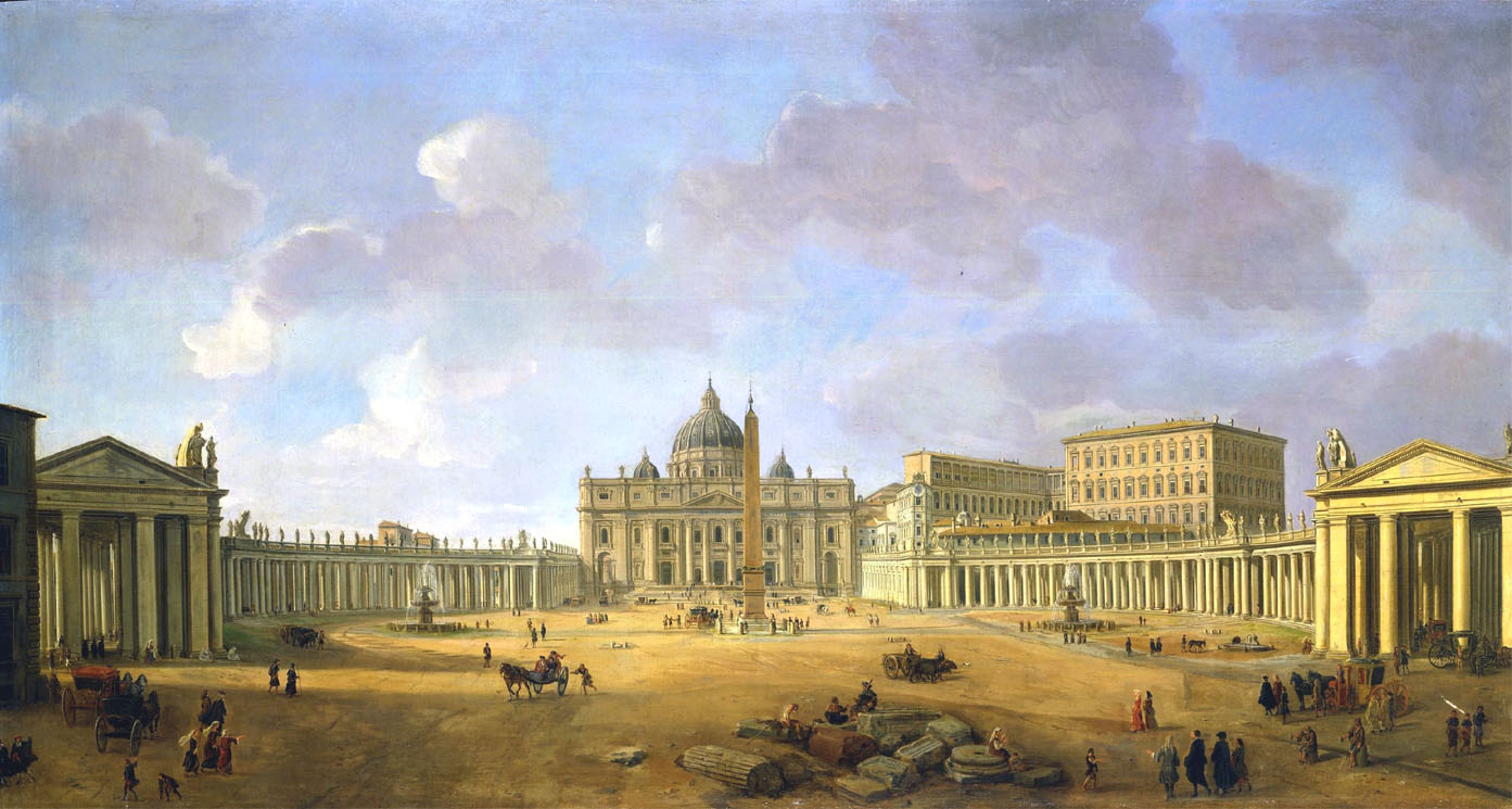 Gaspar Van Wittel,Place Saint-Pierre (environ 1725-1730)